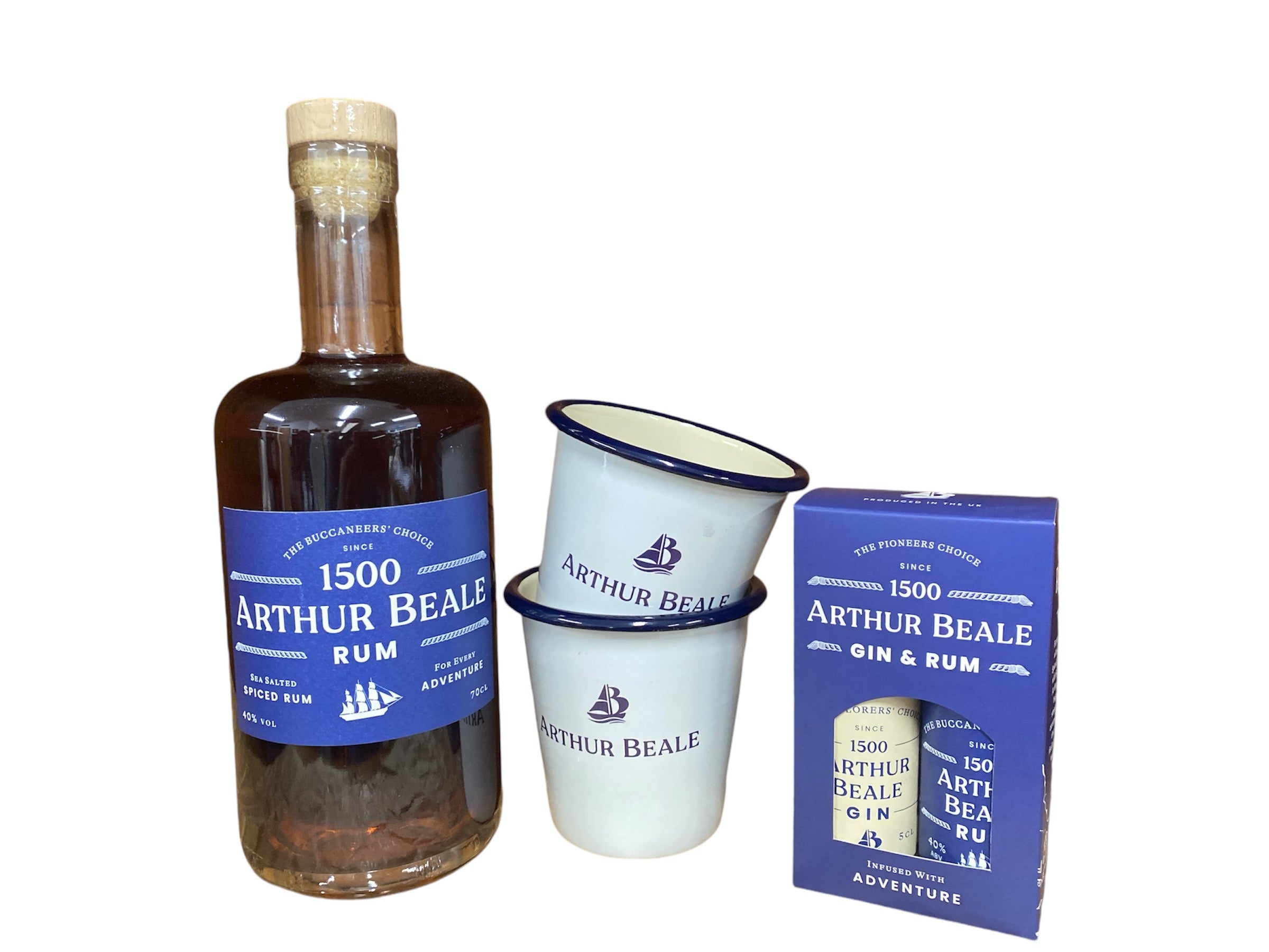 Rum, Tumblers and Miniatures gift set