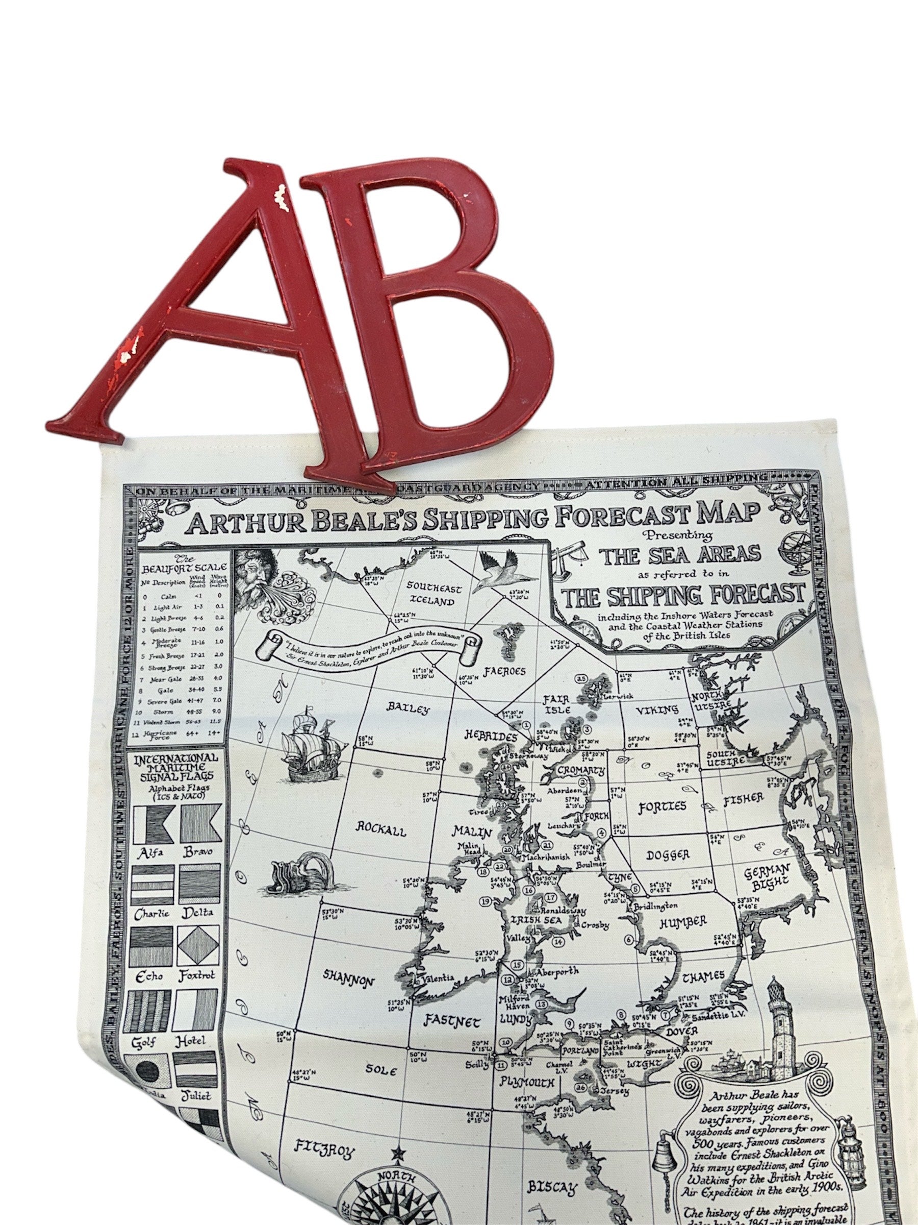 Arthur Beale Shipping Forecast Tea Towel