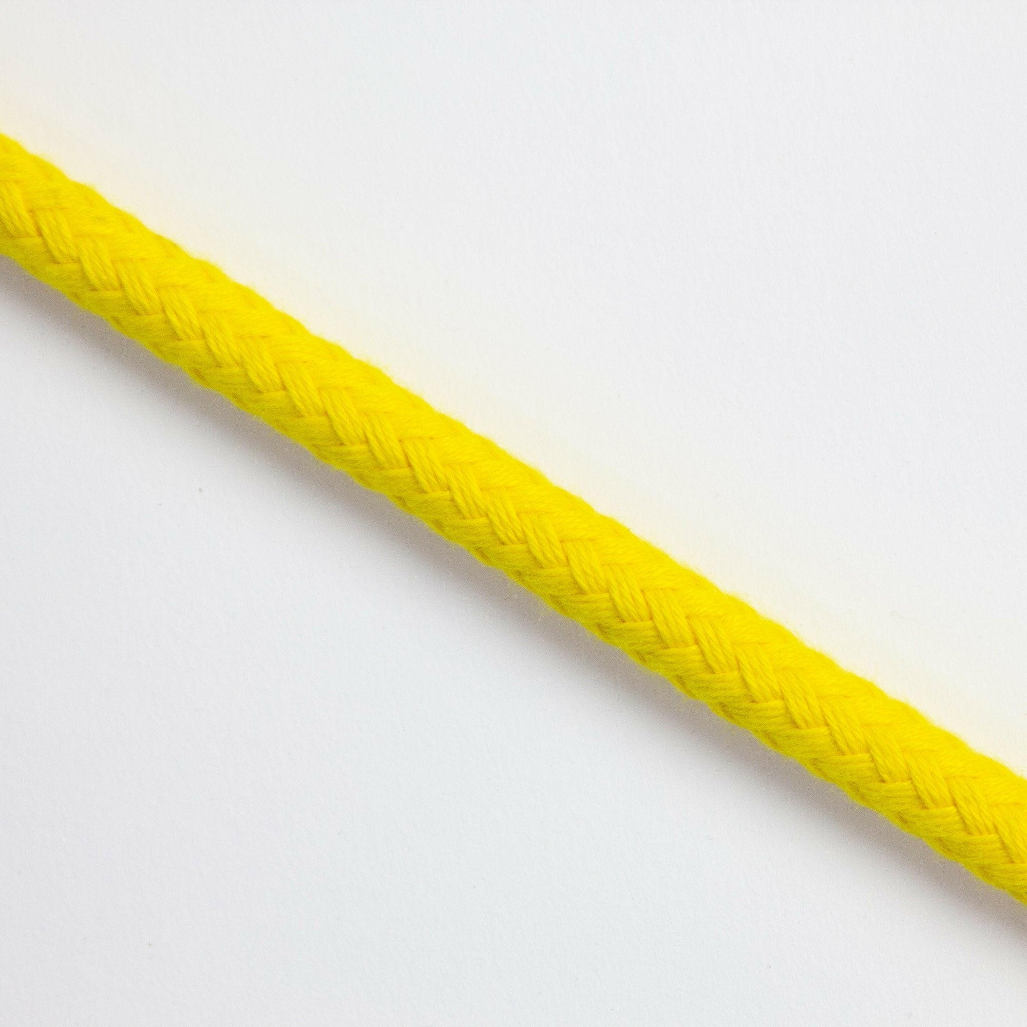 Soft Matt Braided Polyester Yellow 12mm.
