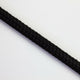 Soft Matt Braided Polyester Black 6mm.