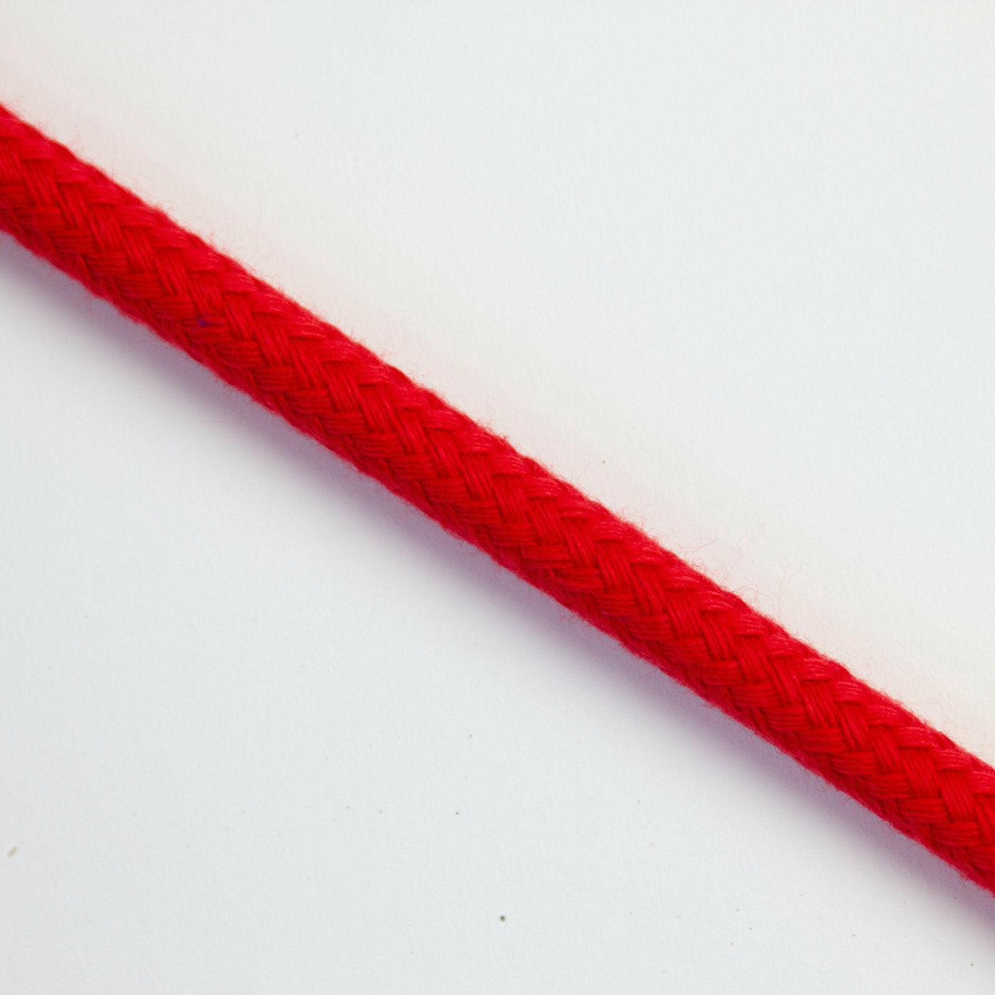 Soft Matt Braided Polyester Red 6mm.