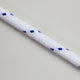 Soft Matt Braided Polyester White with Blue Fleck 6mm.