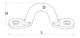 Wire Eye Strap - Stainless Steel