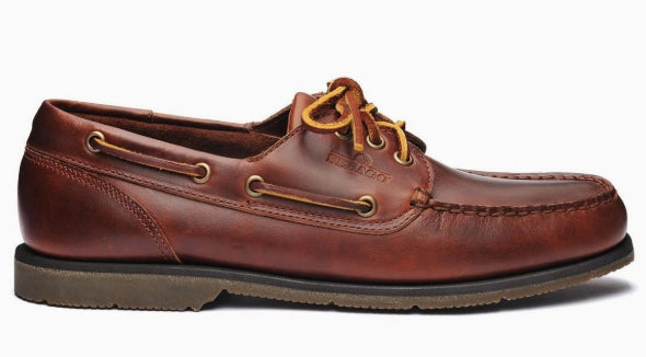 Sebago Mens Foresider boat shoe Brown Gum / 9.