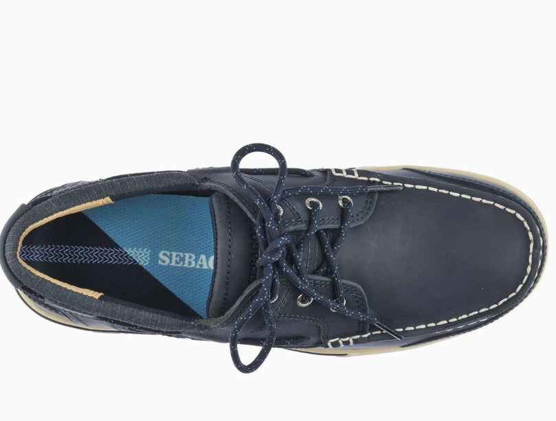 Sebago Mens Triton Leather Boat Shoe