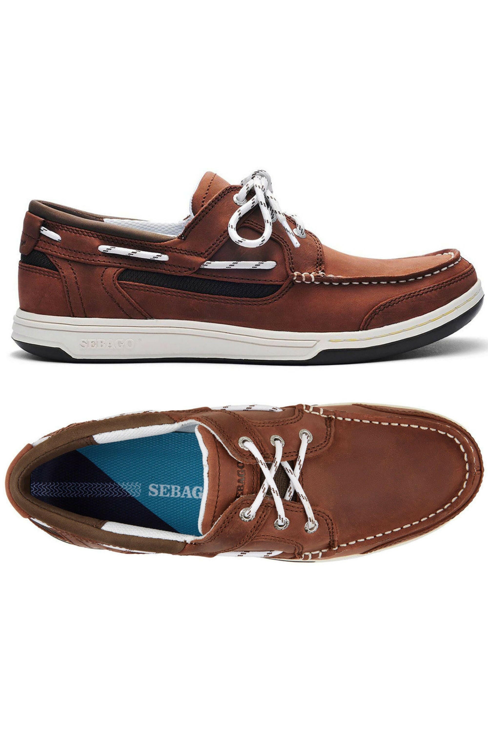 Sebago Mens Triton Three Eye Boat Shoe.