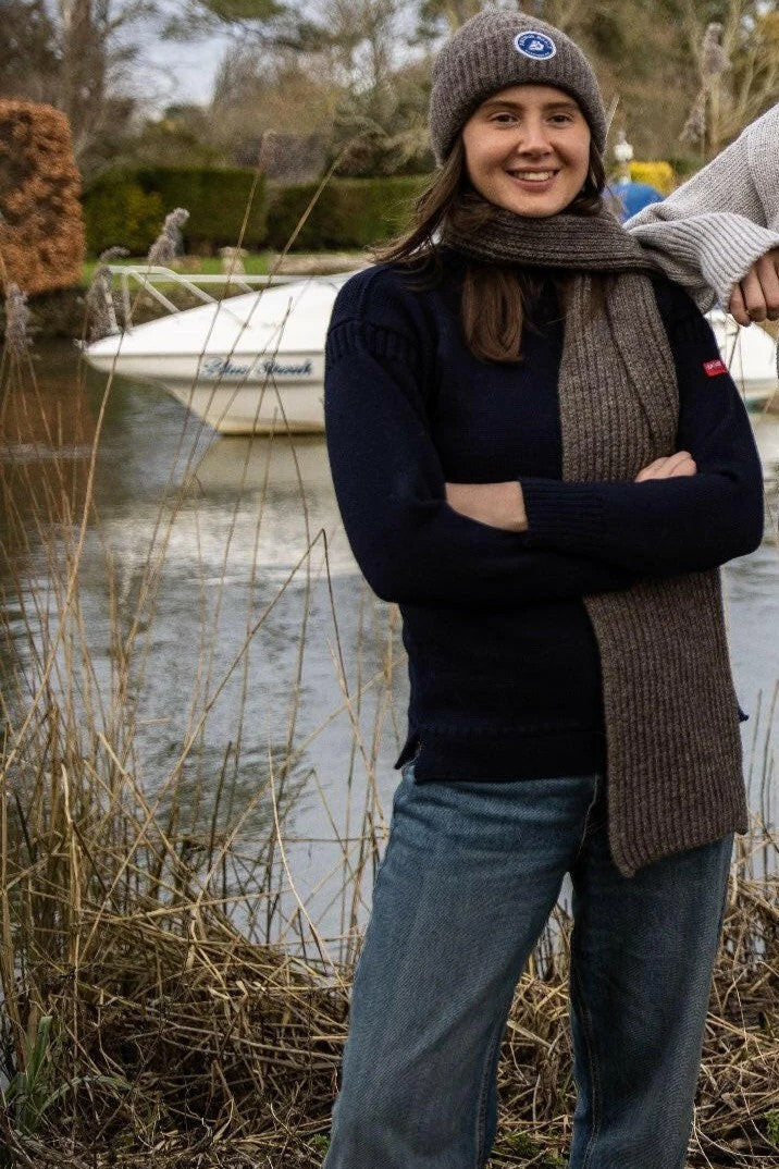 British Wool Unisex Natural Scarf