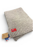 British Wool Unisex Natural Scarf