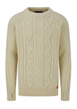 Aran Wool Cable Knit Sweater