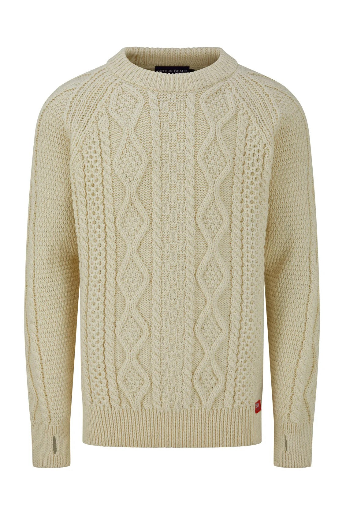 Aran Wool Cable Knit Sweater