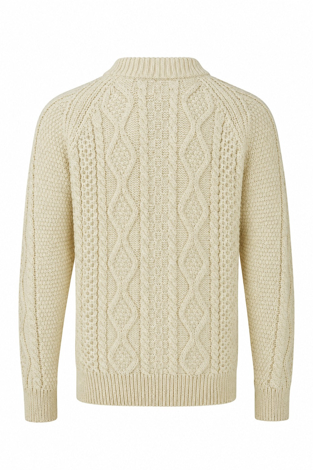 Aran Wool Cable Knit Sweater