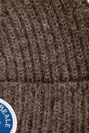 Badge Beanie Wool Unisex Beanie Hat.
