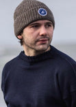 Badge Beanie Wool Unisex Beanie Hat.