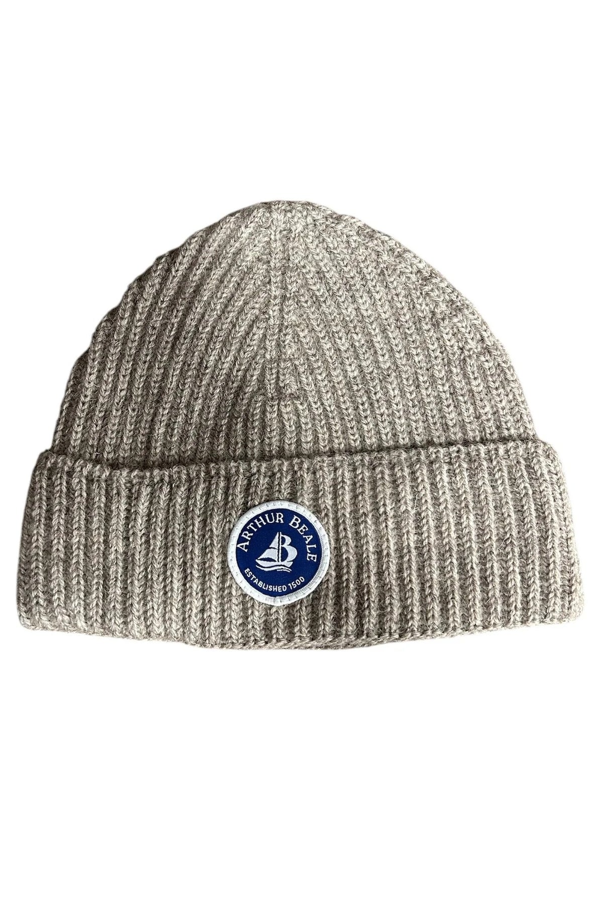 Badge Beanie Wool Unisex Beanie Hat.