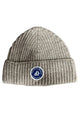 Badge Beanie Wool Unisex Beanie Hat.