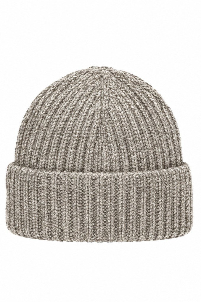 Badge Beanie Wool Unisex Beanie Hat.