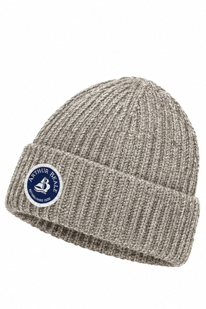 Badge Beanie Wool Unisex Beanie Hat.