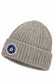 Badge Beanie Wool Unisex Beanie Hat.