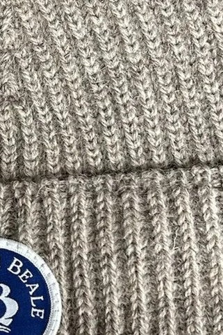 Badge Beanie Wool Unisex Beanie Hat.