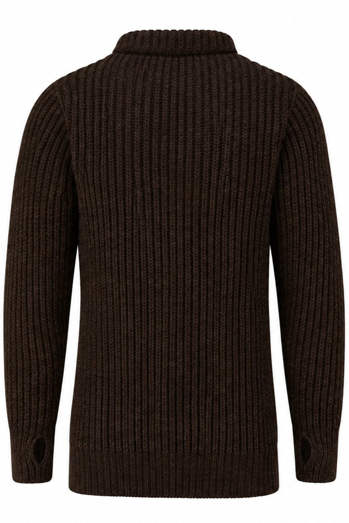 Erebus Wool Boat Neck Sweater.