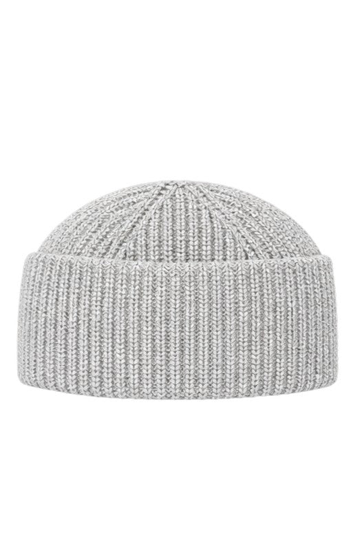 Merino Wool Unisex Rib Knit Watch Cap