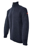 Zip Neck British Wool Sweater
