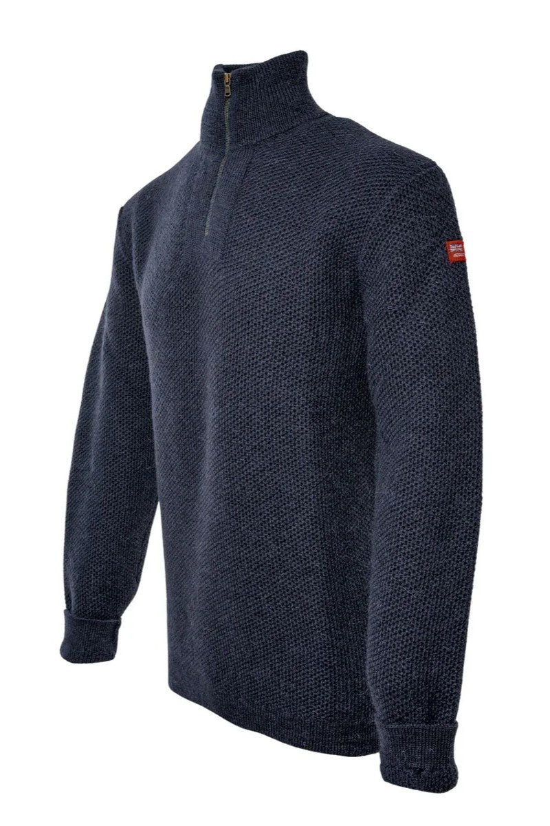 Zip Neck British Wool Sweater