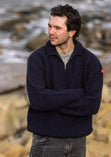 Zip Neck British Wool Sweater