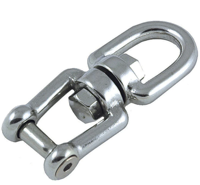 Stainless Steel Fork-Eye Allen Pin Swivel.