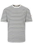 Arthur Beale Harbour Striped Cotton T-shirt (Short Sleeve)