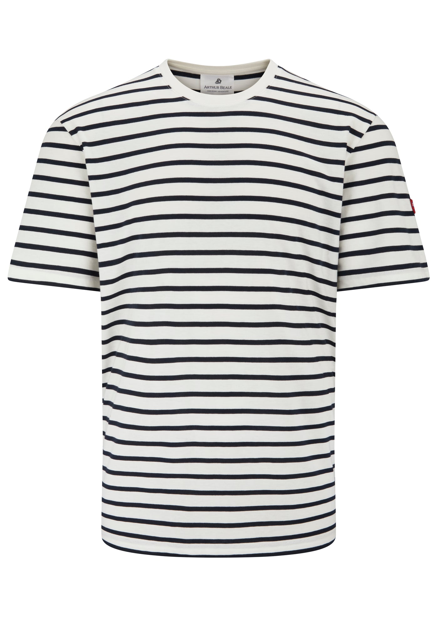Arthur Beale Harbour Striped Cotton T-shirt (Short Sleeve)