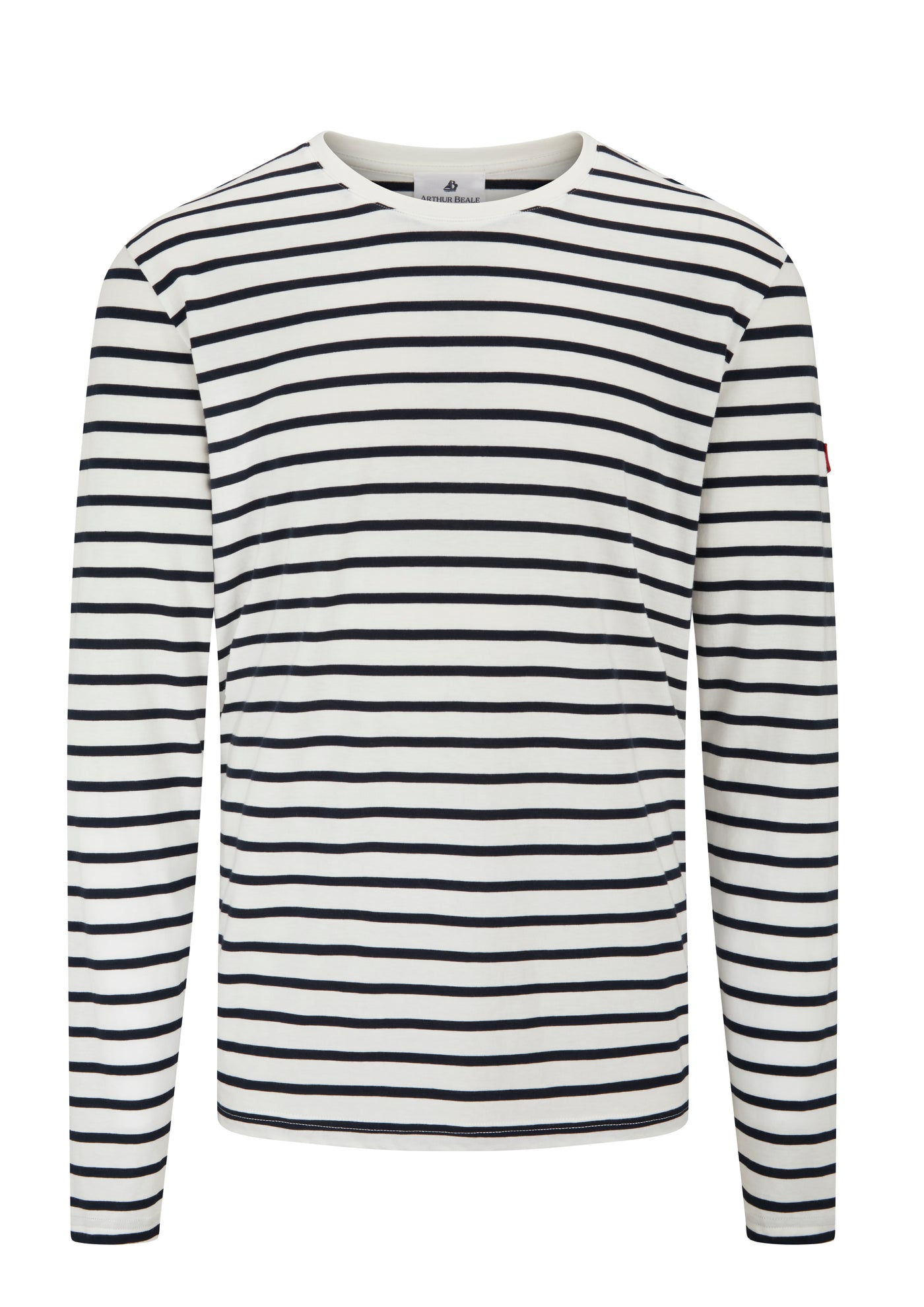 Arthur Beale Marina Cotton Striped T-shirt (Long Sleeve)