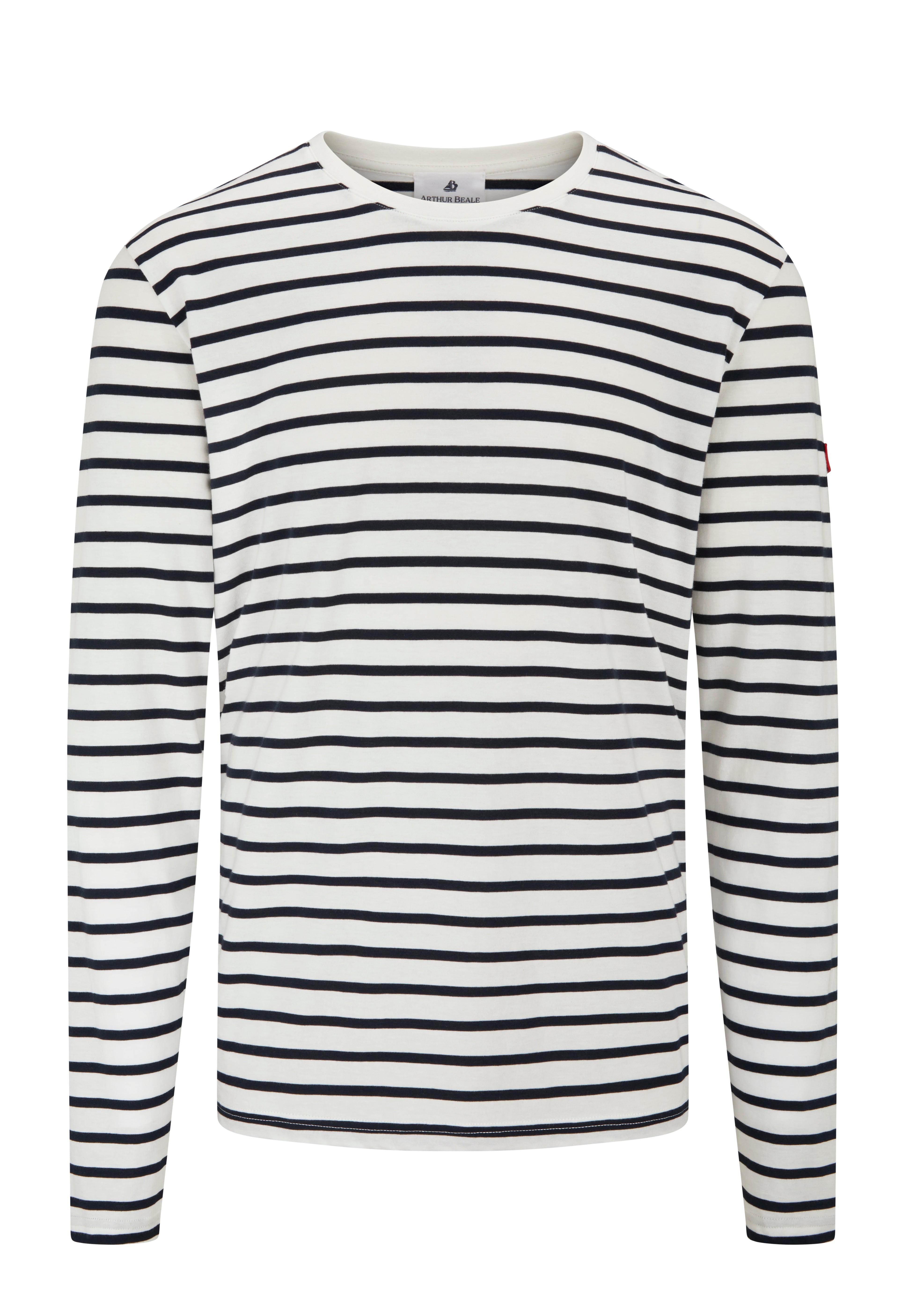 Arthur Beale Marina Cotton Striped T-shirt (Long Sleeve)