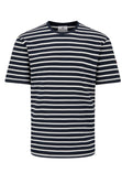 Arthur Beale Harbour Striped Cotton T-shirt (Short Sleeve)