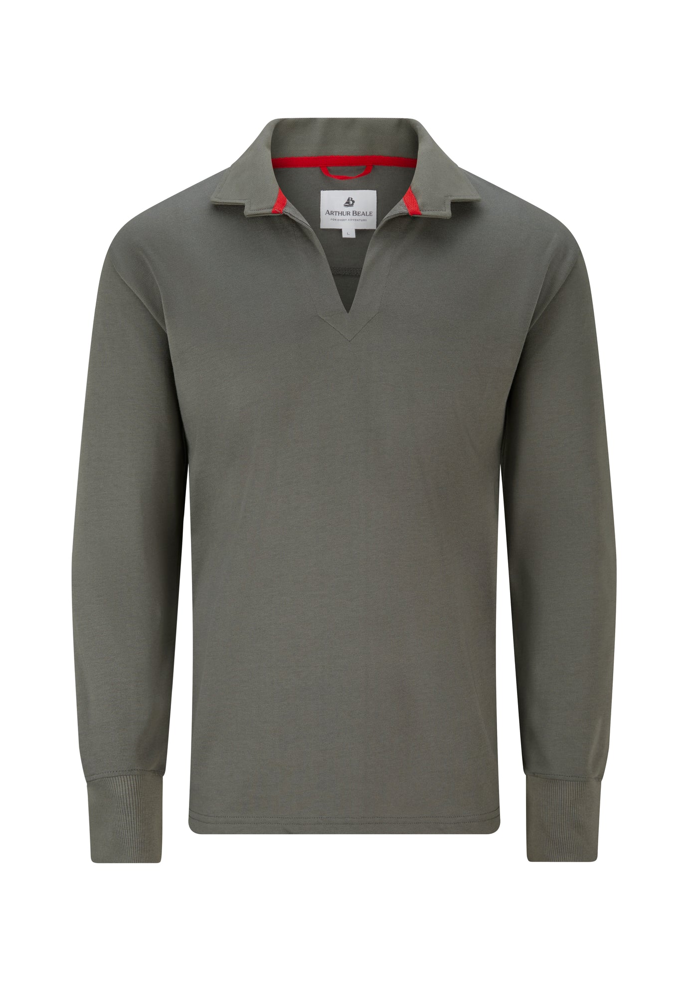 Arthur Beale Vintage Cotton Rugby Shirt, Anthracite, Large (Imperfect).
