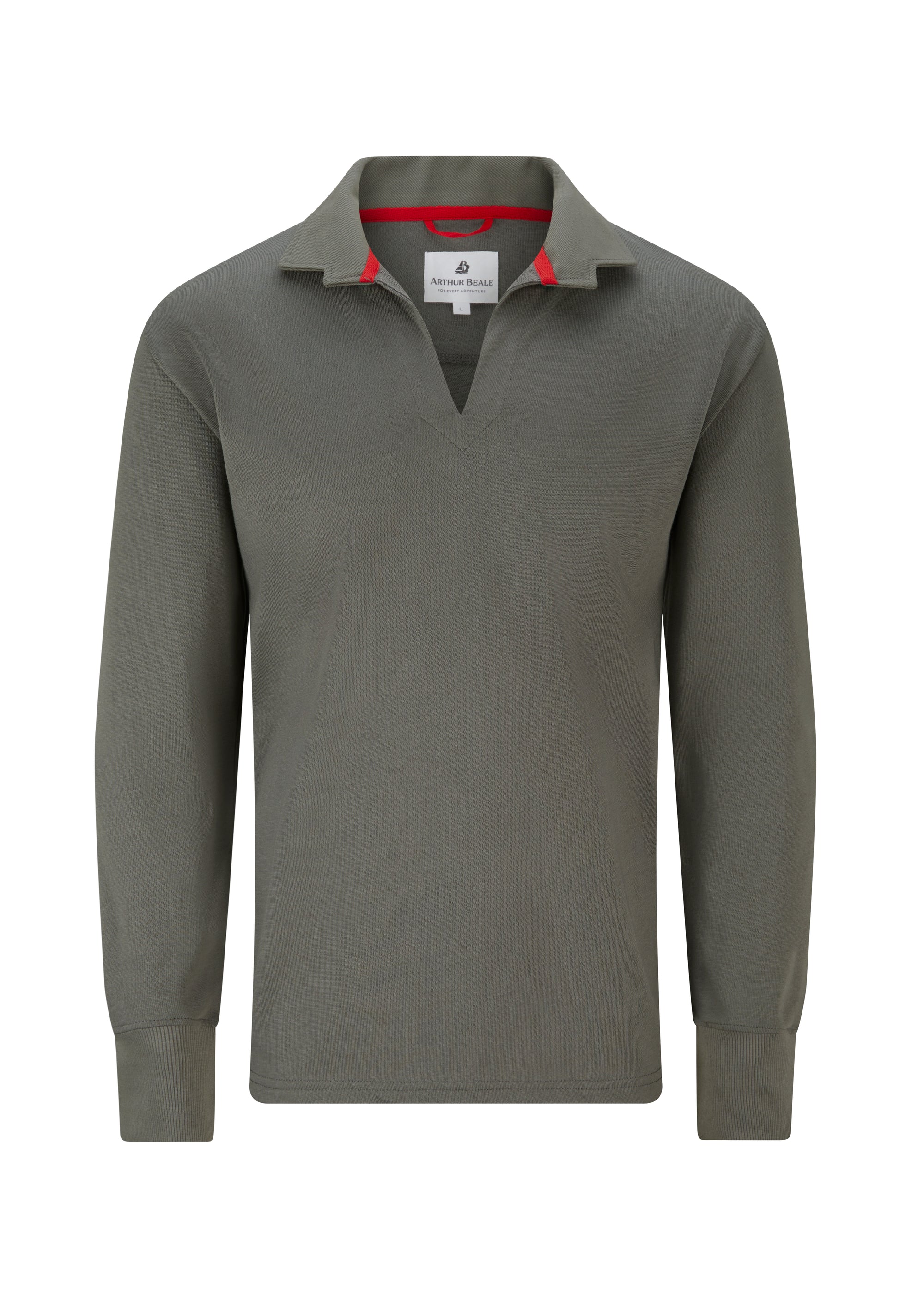 Arthur Beale Vintage Cotton Rugby Shirt, Anthracite, Large (Imperfect).