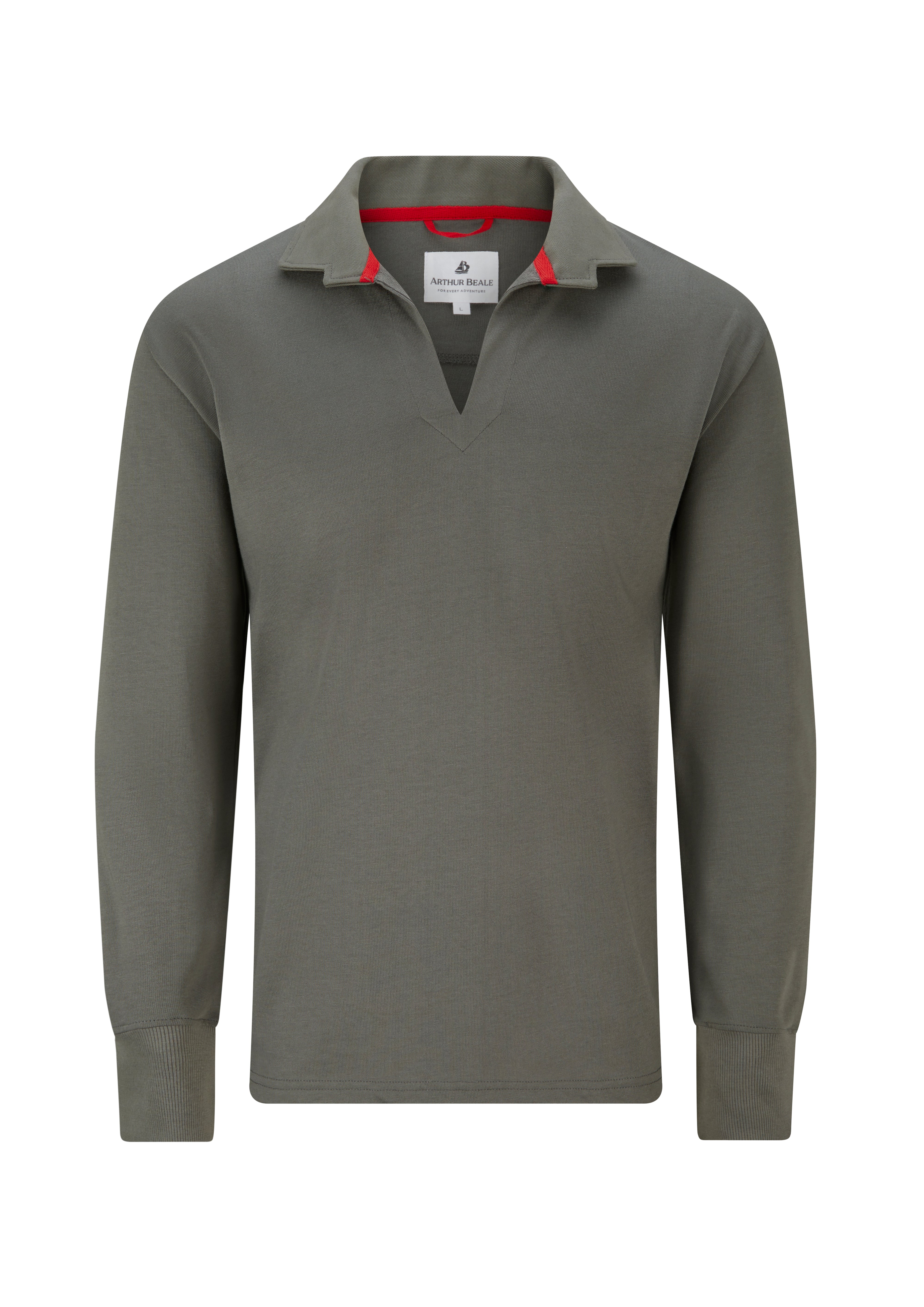 Arthur Beale Vintage Cotton Rugby Shirt, Anthracite, Large (Imperfect).