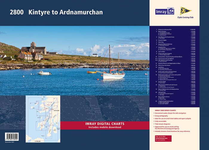 Imray Folio 2800 Kintyre to Ardnamurchan Chart Pack.