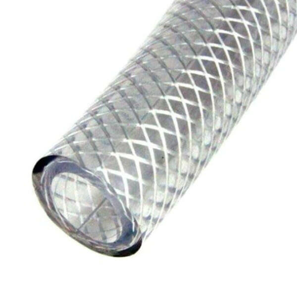 Clear Braided Reinforced PVC Hose.