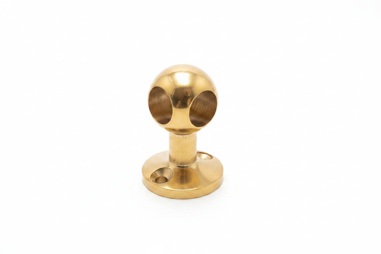 Corner ball Post for 3/8" Rail