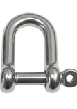 Captive Pin D Shackle - Stainless Steel.