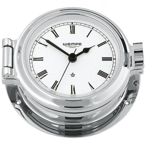 WEMPE Porthole Clock 120mm Chrome.
