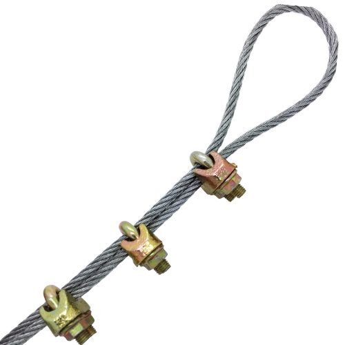 Commercial Galvanised Wire Rope Grip (DIN)