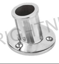 Stainless Steel Flagpole Base Mirror Polish 25mm.