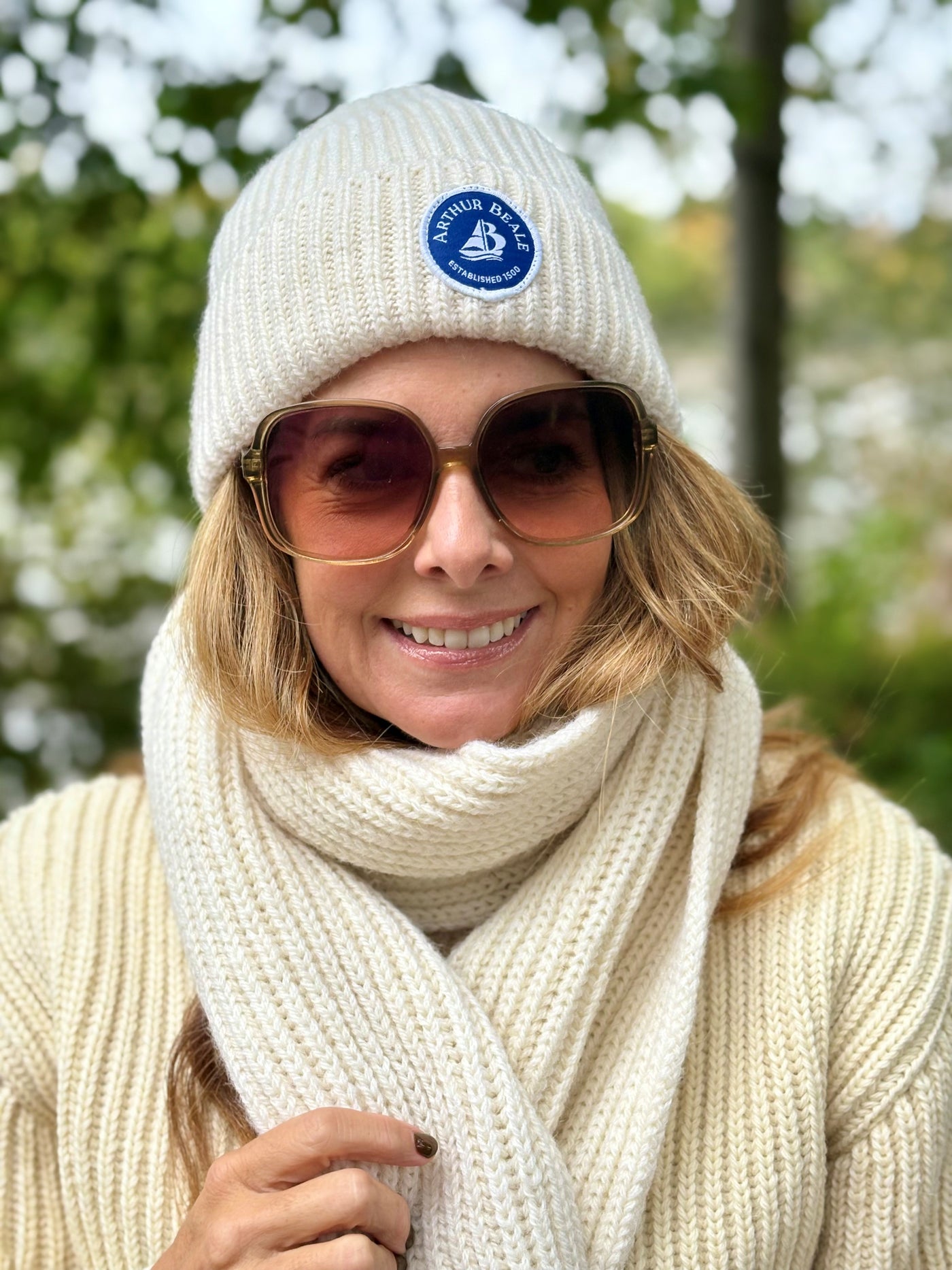 Arthur Beale Badge Beanie Hat