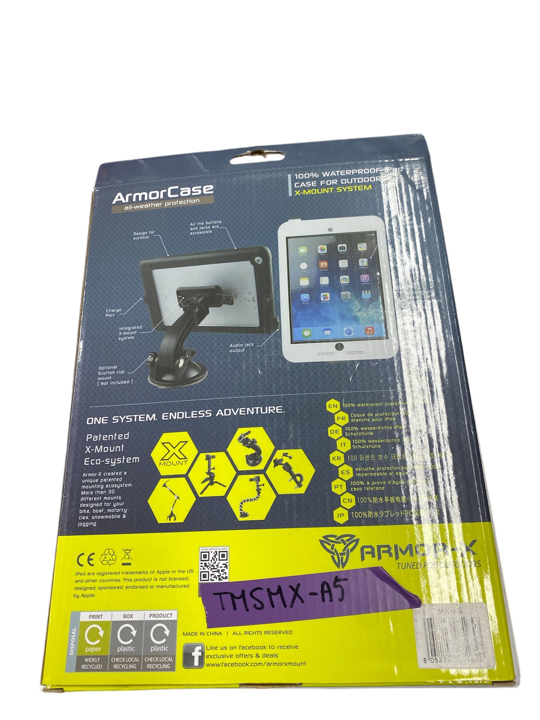 Armor-X Waterproof Case for iPad 2/3/4