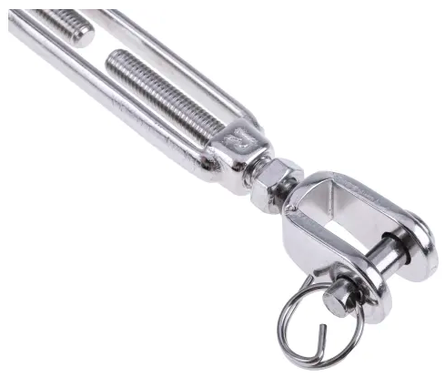 Jaw to Jaw Stainless Steel Turnbuckle Rigging Screw.