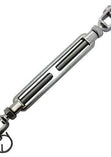 Jaw to Jaw Stainless Steel Turnbuckle Rigging Screw.