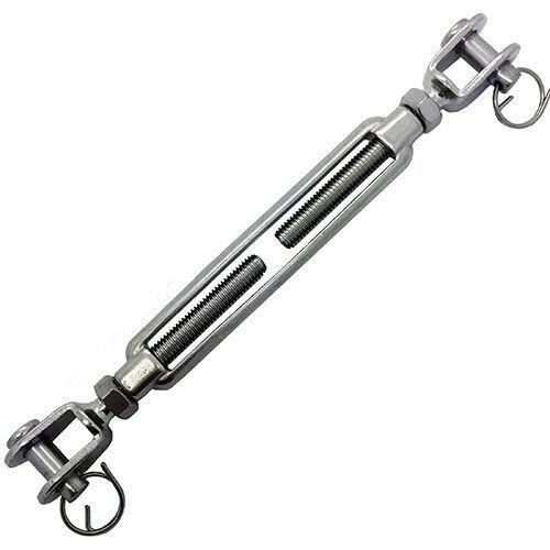 Jaw to Jaw Stainless Steel Turnbuckle Rigging Screw.