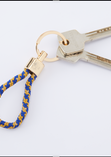 Arthur Beale Golden Globe Race Rope Keyring (Gold hardware)